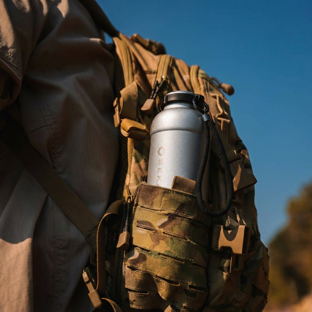 アウトドア対応 真空断熱ステンレスボトル 615ml（20.8oz）